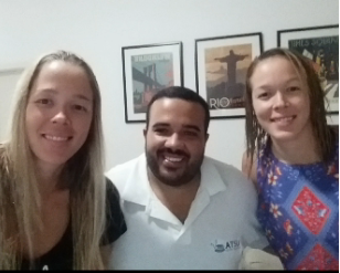 Renan com atleta atendido